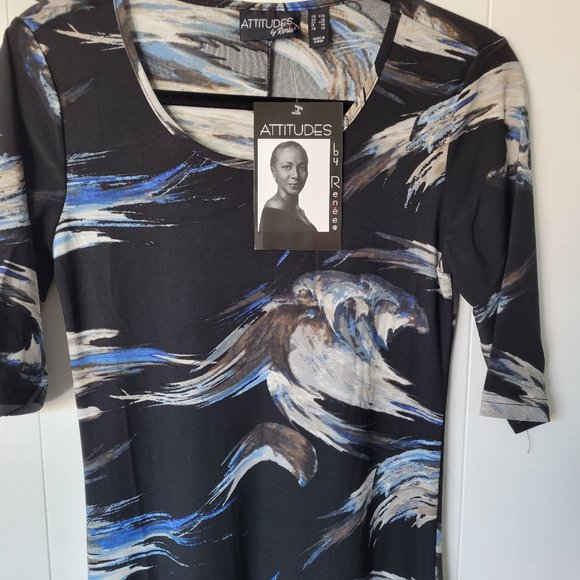 Attitude by Renee, Navy brushstroke - Picture 1 of 6